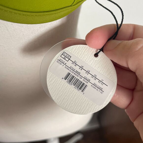 NWT Andrea Iyamah Kuma Bikini Top in Olive - Size XS (Orig. $130) NEW - Picture 4 of 5